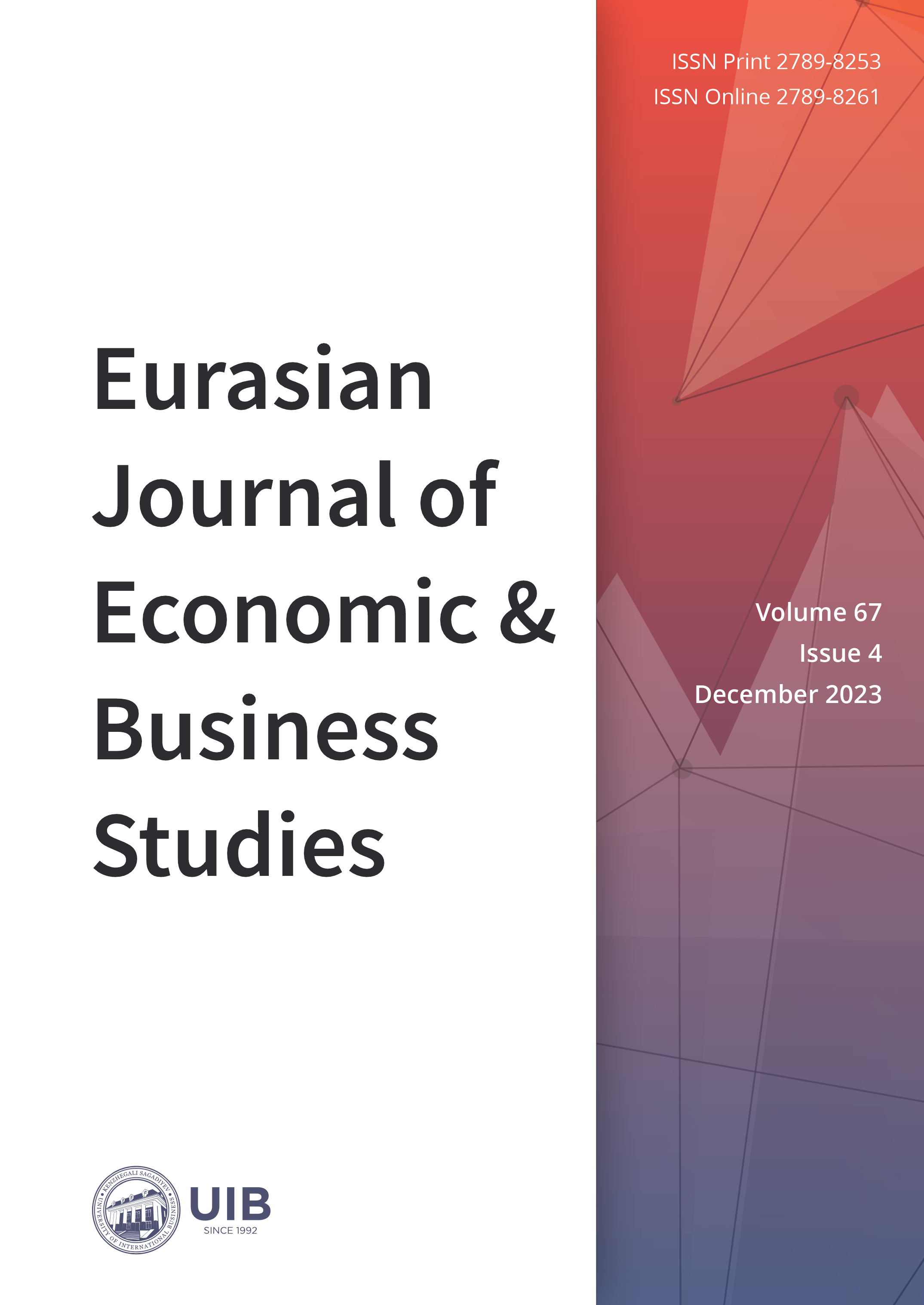 					View Vol. 67 Issue 4 (2023): Eurasian Journal of Economic and Business Studies
				